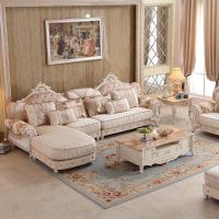 沙发客厅欧式转角沙发大小户型简欧布艺沙发组合套装轻奢现代简约