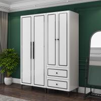 推拉衣柜家用卧室现代简约北欧经济型木质柜子简易衣橱柜