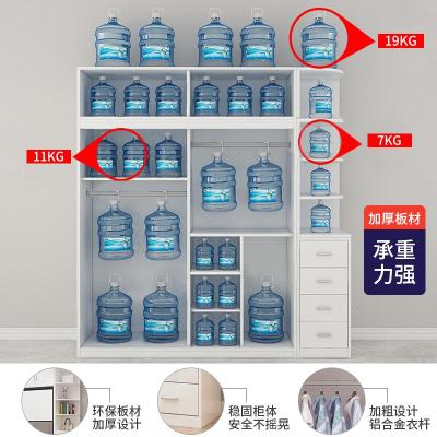 衣柜现代简约实木家用卧室衣橱推拉柜子卧室多层板可定制大衣柜