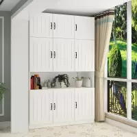 防晒阳台柜储物柜鞋柜欧式家用衣柜现代简约经济型组装收纳置物柜