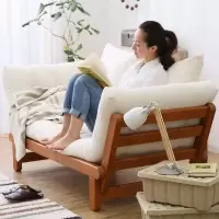实木可折叠沙发床两用贵妃沙发床单人小户型书房多功能可当床睡觉