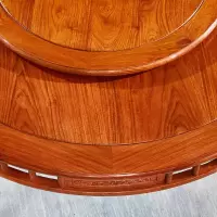 刺猬紫檀新中式圆桌椅组合红木家具简约明式圆餐台花梨木圆形餐桌