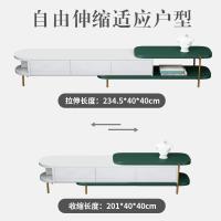 北欧轻奢可伸缩电视柜小户型简约金属茶几电视柜组合样板间