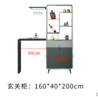 意式极简双面吧台隔断柜酒柜现代厅柜进玄关柜简约间厅柜鞋柜