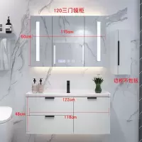 智能浴室柜组合北欧轻奢现代简约卫生间洗漱台洗手洗脸盆卫浴柜