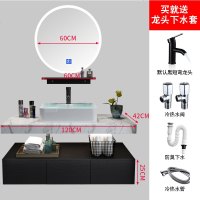 北欧小户型浴室柜组合简约大理石面洗手台洗脸池卫生间洗漱台盆
