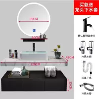 北欧小户型浴室柜组合简约大理石面洗手台洗脸池卫生间洗漱台盆