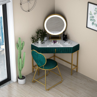 北欧轻奢三角转角梳妆台拐角化妆台化妆桌卧室书桌桌子网红风