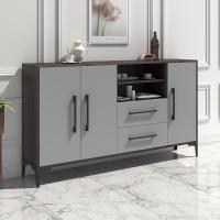 北欧餐边柜网红风现代简约轻奢餐厅置物柜厨房收纳柜家用碗柜