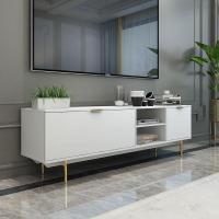 北欧2.4米轻奢电视柜茶几组合现代简约客厅多功能储物高脚地柜