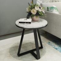 北欧大理石边几组合轻奢沙发角几铁艺茶几创意小圆桌客厅边柜