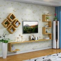 北欧式电视机储物柜客厅墙上置物架卧室背景墙壁柜壁挂装饰收纳柜