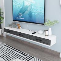简约壁挂电视柜小户型客厅吊柜墙上机顶盒影视墙置物架卧室壁柜