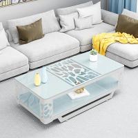 茶几简约现代钢化玻璃铁艺茶几客厅办公时尚创意小户型简易方形桌