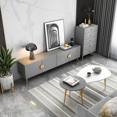 轻奢电视柜茶几组合小户型客厅简约现代经济型北欧地柜多功能简欧