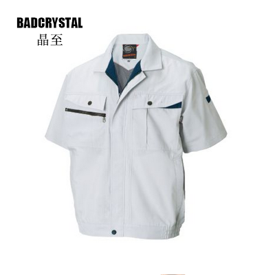 工作服套装夏季短袖夹克 可定制防静电防污Badcrystal/晶至147556