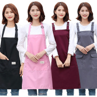韩版时尚围裙女可爱厨房包邮成人防水防油工作服罩衣围裙定制logo