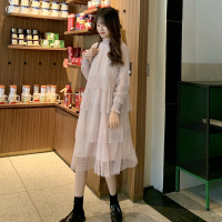 女装2019款春很仙的法国小众连衣裙女春秋韩版流行裙子秋冬内搭裙