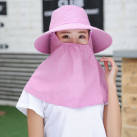 骑车遮阳帽紫外线防帽子女夏防晒夏天遮脸韩版夏季出游太阳帽百搭