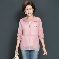 中年女装夏装防晒衣中老年女防紫外线皮肤衣妈妈透气薄外套空调衫