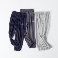 透气儿童莫代尔防蚊裤灯笼裤3男童5长裤薄7女童防蚊裤9夏家居睡裤