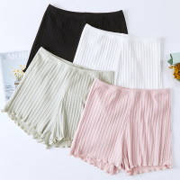 安全裤女防走光纯棉可外穿不卷边保险裤夏季蕾丝薄款三分打底短裤