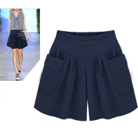 胖mm超大码显瘦阔腿裤女夏季加肥加大bf宽松短裤百搭200斤热裤潮