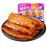 重庆特产渝海手撕素肉香辣烧烤素牛排豆干好吃的网红零食小吃休闲食品