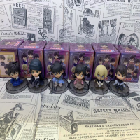 梦幻工场 6款Q版名侦探坐姿工藤新一 赤井秀一 盒蛋公仔模型