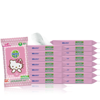 滴露(Dettol)卫生湿巾Hello kitty限定版10片*16包装