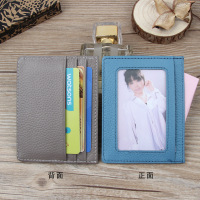 知壹头层牛皮2018新款包多卡位带窗位礼品卡套牛皮卡套