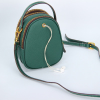 知壹头层牛皮2018新款牛皮女包韩版百搭时尚迷你小方包斜挎手提小包包