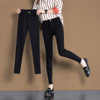 伊诺儿打底裤女外穿薄款小脚韩版小黑裤显瘦裤子女2018新款魔术裤