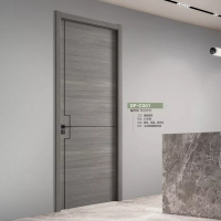 登峰梦木门（DF-C001）门业简约卧室门干性烤漆室内厨房门客厅书房门套装门家用木门