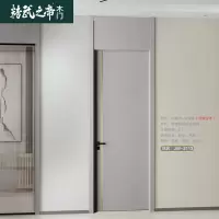 精之帝木门门业 现代轻奢简约室内门卧室门纳米烤漆门时尚木门 JW-2113灰橡木