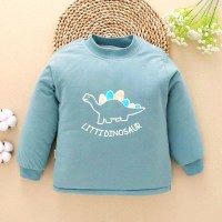 MOXUAN男童三层夹棉卫衣宝宝加厚保暖棉衣套头加棉婴儿冬季小童上衣外穿卫衣童