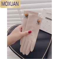 MOXUAN手套女冬季薄款开车骑行电动车天韩版可爱触屏防滑弹力保暖春秋款