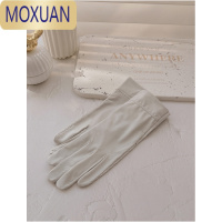 MOXUAN防晒手套女露指开车骑行自行车春秋天夏季可触屏薄款冰丝