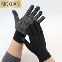MOXUAN触屏防滑手套男士五指薄款透气手套女士开车骑行户外运动分指