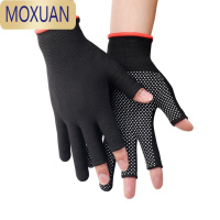 MOXUAN钓鱼手套男秋冬防滑防晒耐磨露指薄款路亚装备登山开车骑行户外女
