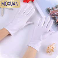 MOXUAN防晒骑车开车春秋夏季薄款礼仪珠宝舞蹈弹力氨纶女士手套