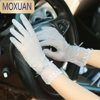 MOXUAN防晒开车手套女士薄款春夏天骑车防滑触屏遮阳练车夏秋季透气冰丝