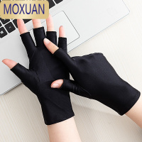 MOXUAN春夏季防晒男女士露指薄款开车半截采茶手套动漫骑行美甲半指手套