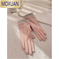 MOXUAN防晒手套女春秋开车骑行电动车棉布可触屏天短款夏季薄款