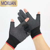 MOXUAN外卖员装备器外卖小哥骑行款防晒快递手套丝薄冰开车漏二指防滑
