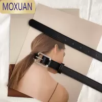 MOXUAN皮带女牛仔裤 百搭新款黑色学生装饰复古简约潮流ins潮配毛衣腰带
