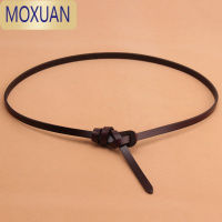 MOXUAN打结细腰带女装饰配连衣裙子时尚韩版百搭细款休闲皮带女