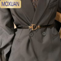 MOXUAN西装细款腰带女百搭装饰腰封小皮带黑色配连衣裙夏季毛衣收腰女士