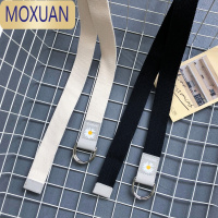 MOXUAN潮牌小雏菊工装裤帆布腰带男女潮ins风年轻人百搭牛仔裤装饰皮带