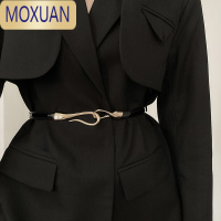 MOXUAN腰带女装饰西装夏季新款韩版百搭衬衫细腰封免打孔收腰配裙子皮带